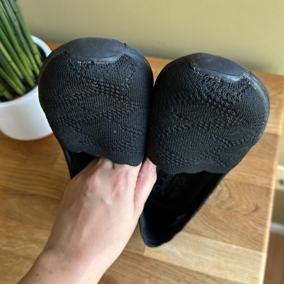 Skechers Strech Fit Air Cooled Memory Foam Black Shoes - Picture 7 of 7